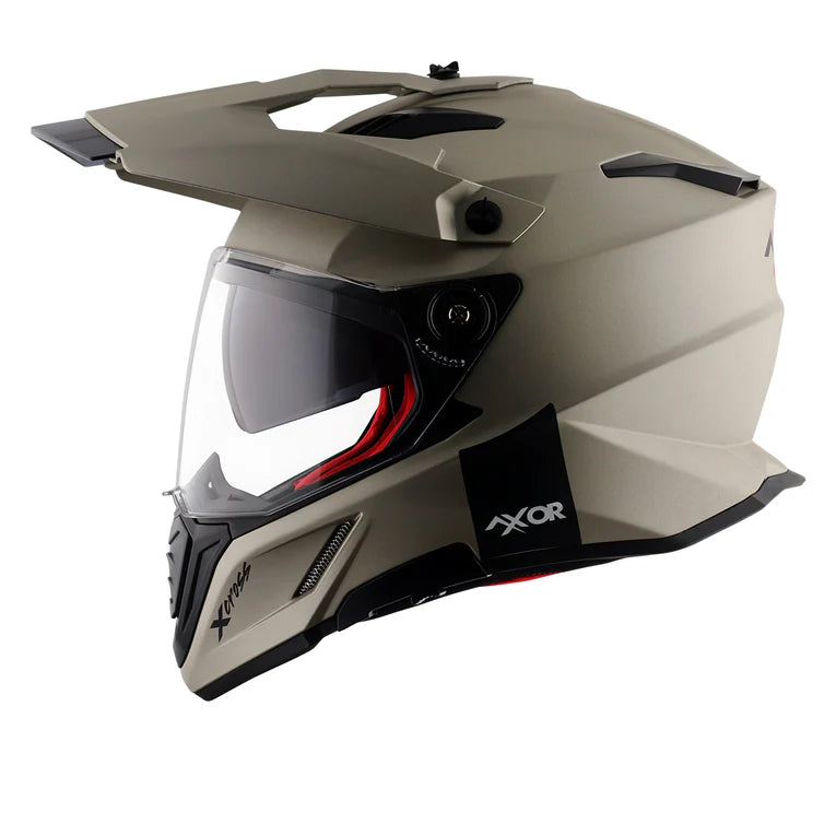 AXOR X-CROSS DUAL VISOR HELMET - NICKEL