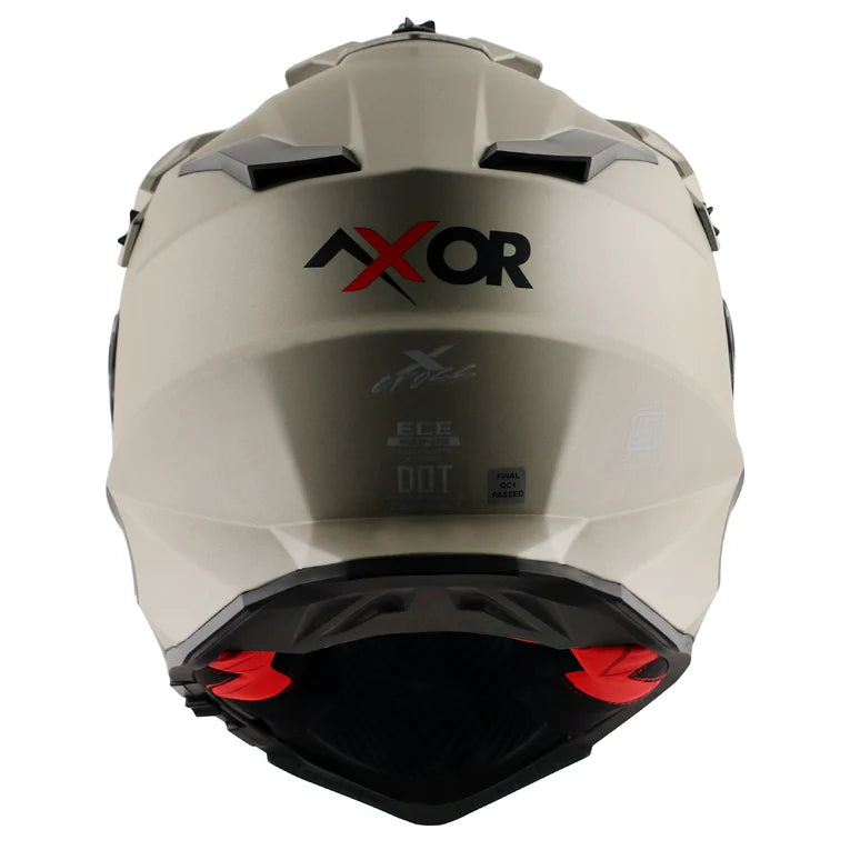 AXOR X-CROSS DUAL VISOR HELMET - NICKEL