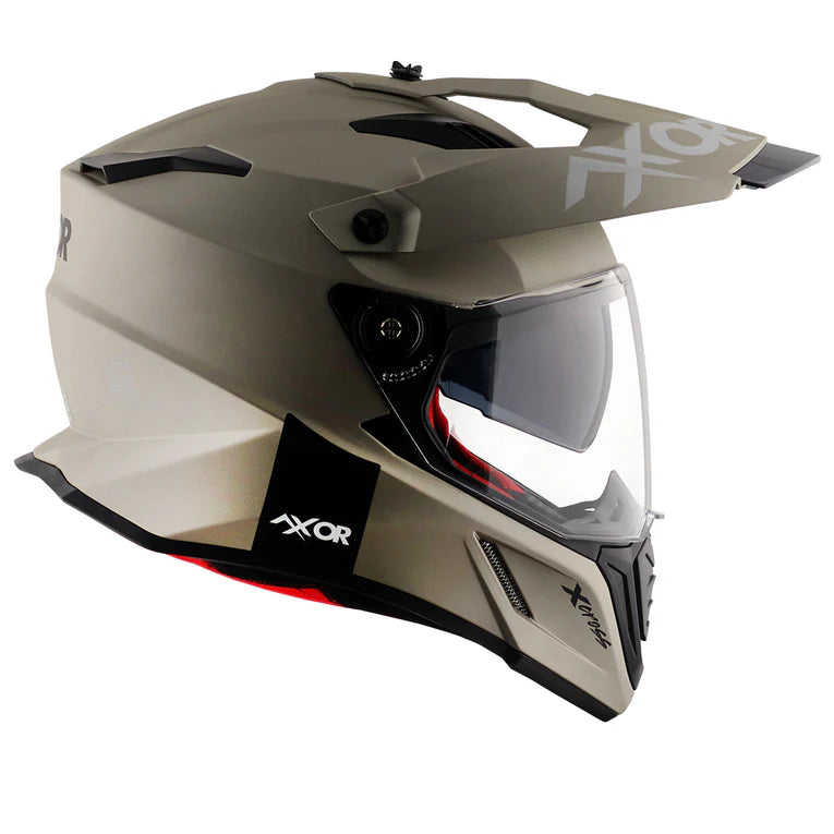 AXOR X-CROSS DUAL VISOR HELMET - NICKEL