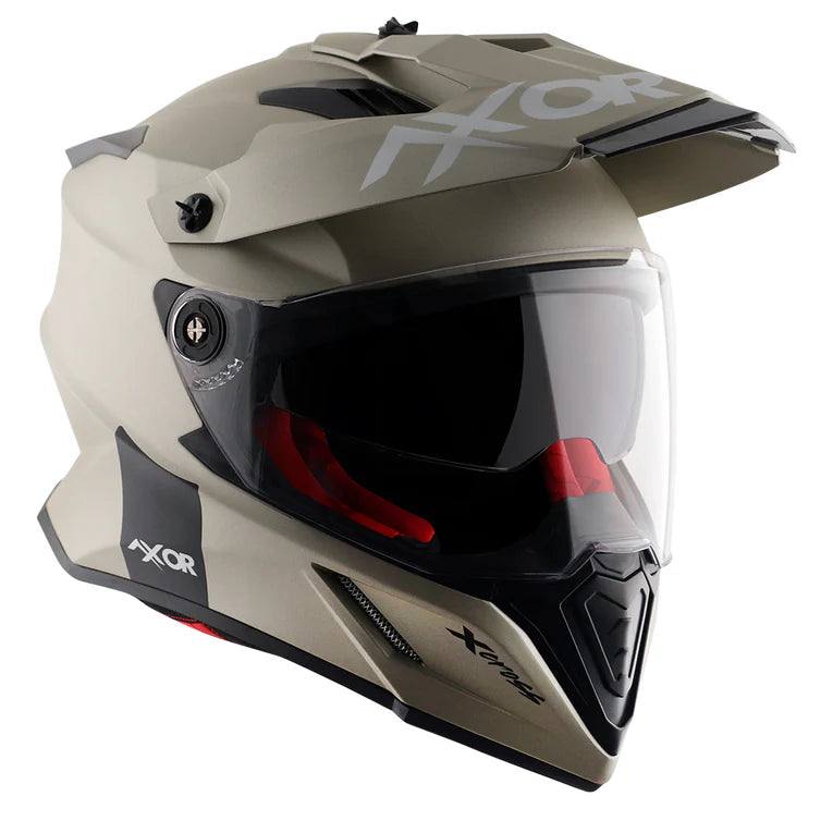 AXOR X-CROSS DUAL VISOR HELMET - NICKEL