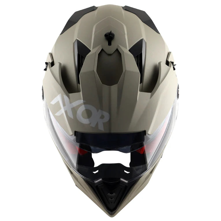 AXOR X-CROSS DUAL VISOR HELMET - NICKEL