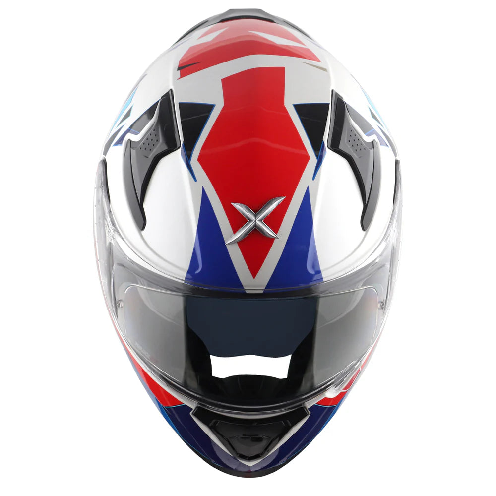 AXOR APEX PRISM HELMET WHITE BLUE