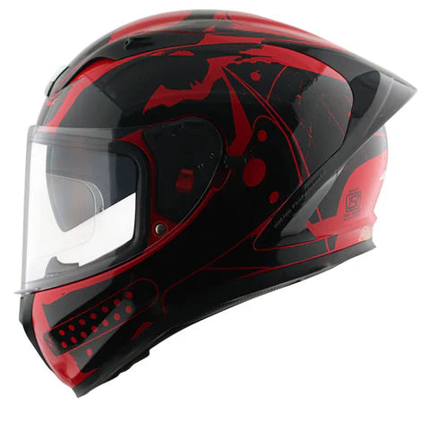 AXOR STREET DC BATMAN HELMET RED BLACK