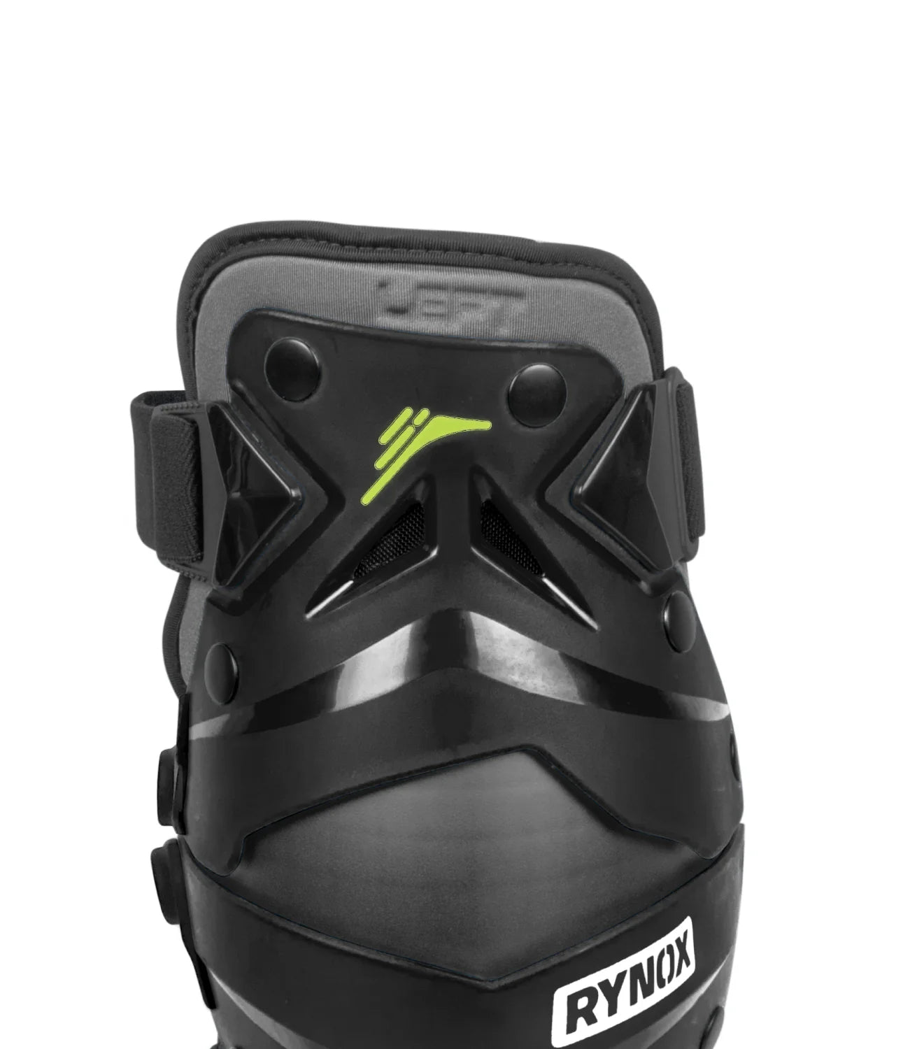 Rynox Bastion Bionic Knee Guards Black Hi-Viz Green