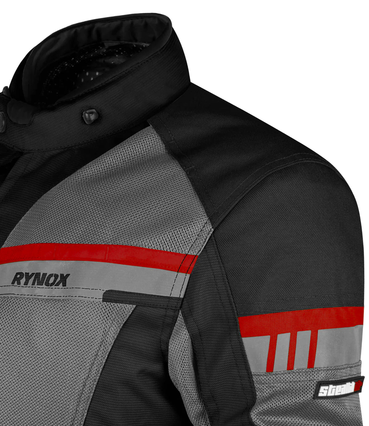 RYNOX STEALTH AIR PRO JACKET-BLACK GREY RED