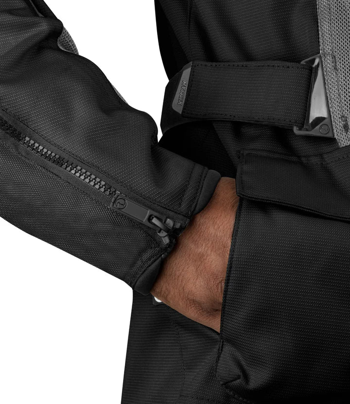 RYNOX STEALTH AIR PRO JACKET-BLACK HI-VIZ GREEN