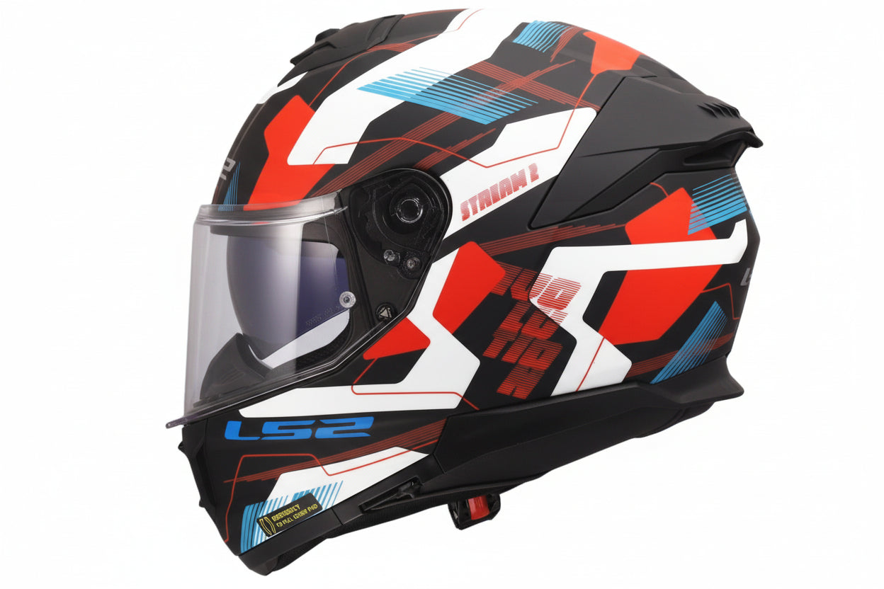 LS2 FF320 STREAM II VINTAGE MIKA WHITE BLUE RED