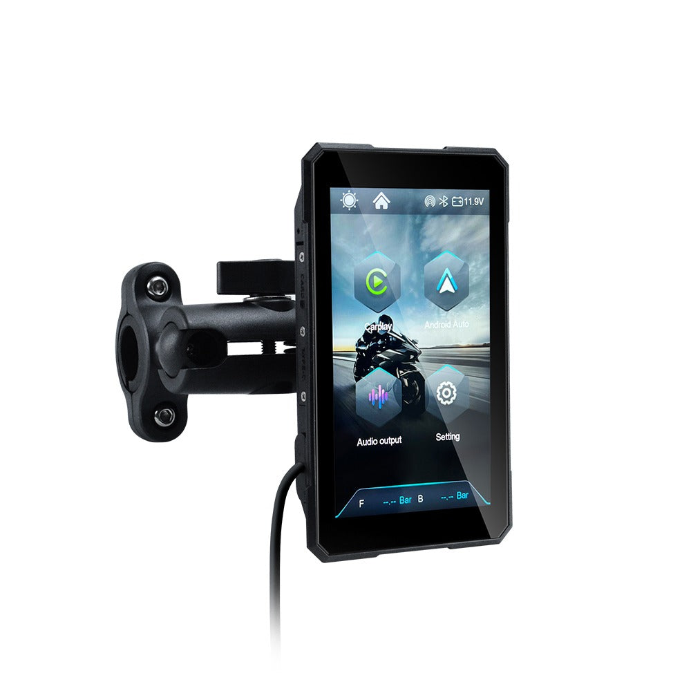 MOTOLINK M15 5-INCH WIRELESS APPLE CARPLAY & ANDROID AUTO MOTORCYCLE DISPLAY