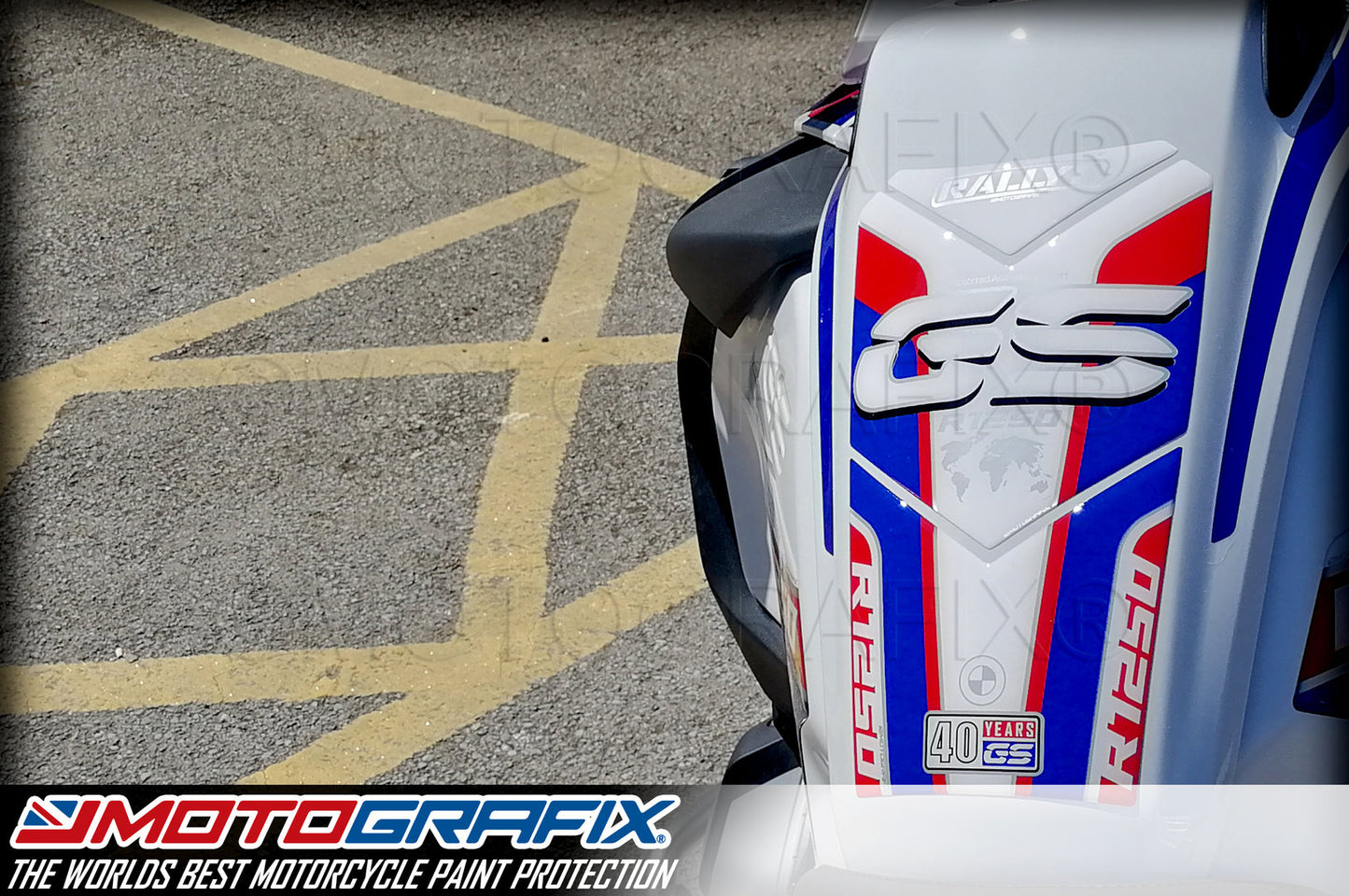 Motografix BMW R1250GS Adventure 2020 - 2023 Motorcycle Tank Pad Protector 3D Gel TB051WBR