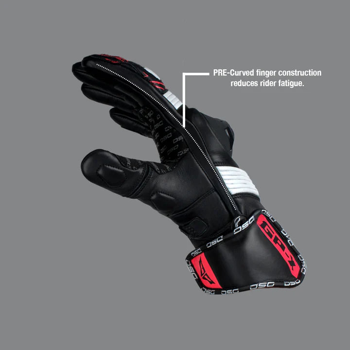 DSG GPX RIDING GLOVES BLACK RED