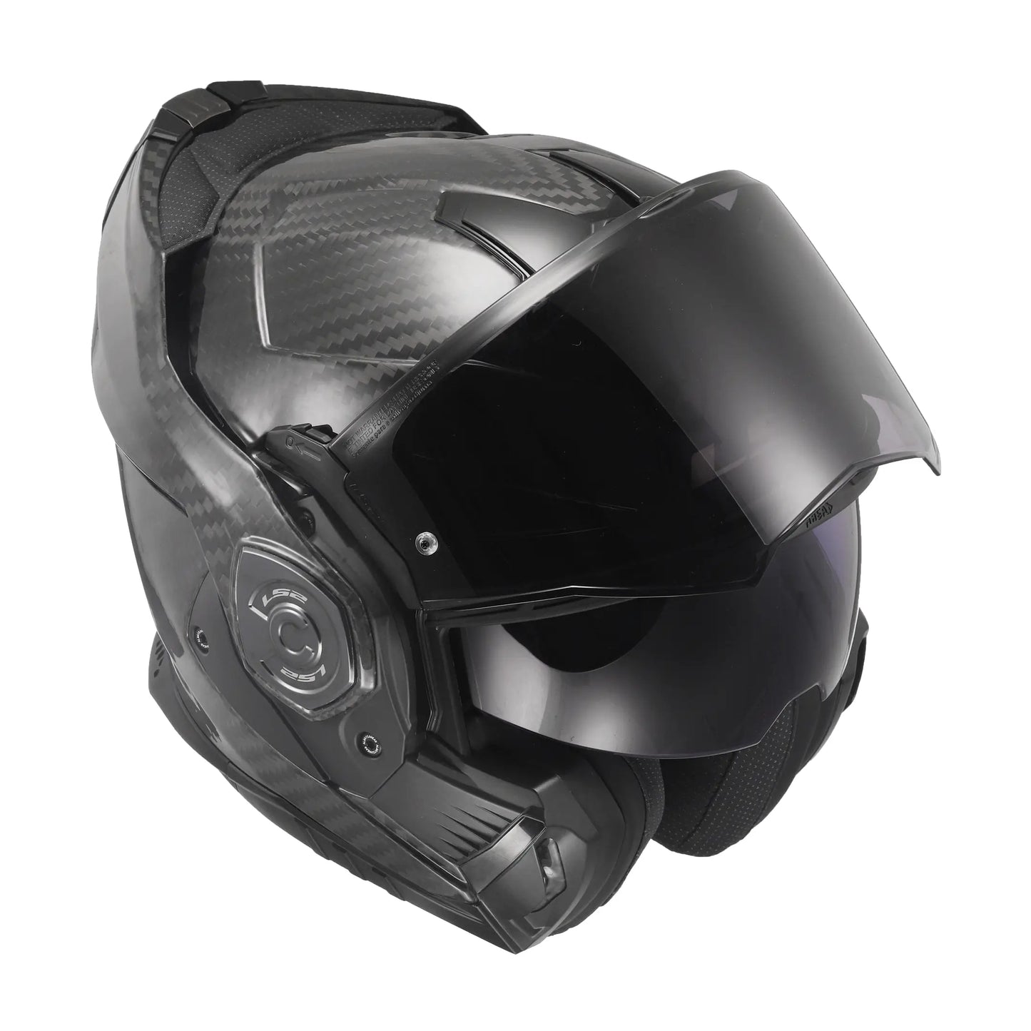 LS2 FF901 ADVANT X SOLID CARBON MODULAR HELMET- BLACK