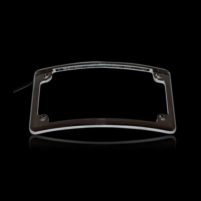CUSTOM DYNAMICS – RADIUS MOTORCYCLE PLATE FRAMES WITH LED TAG ILLUMINATION – BLACK