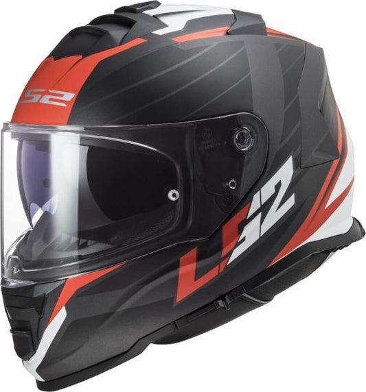 LS2 FF800 STORM II NERVE MATT BLACK RED