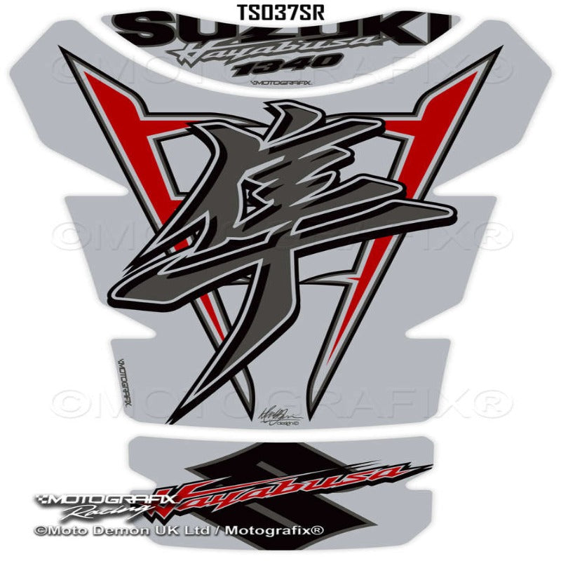 Motografix Suzuki Hayabusa 1340 GEN 3 Motorcycle Tank Pad Protector Gel Paint Protection Decal TS037SR