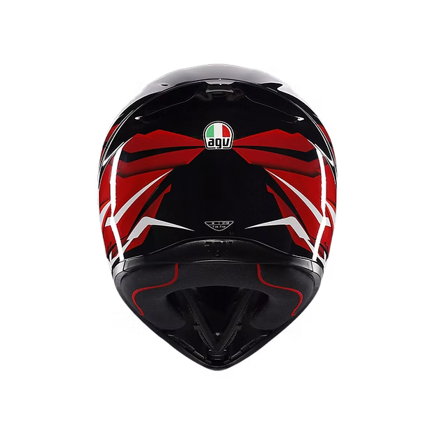 AGV K1 S LION BLACK/RED/WHITE  DOT(E2206)