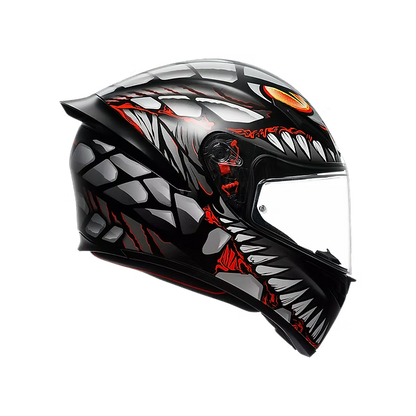 AGV K1 S LYZARD MATT BLACK/GREY/RED DOT(E2206)