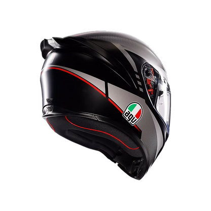 AGV K1 S  LAP MATT BLACK/GREY/RED  DOT(E2206)