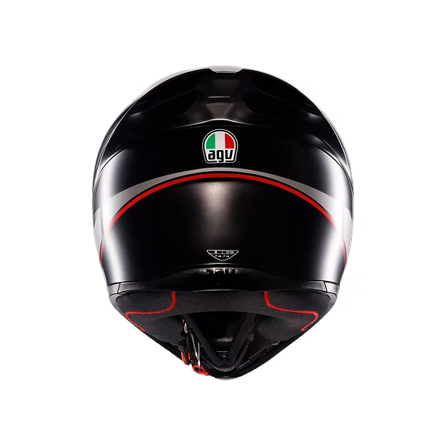AGV K1 S  LAP MATT BLACK/GREY/RED  DOT(E2206)