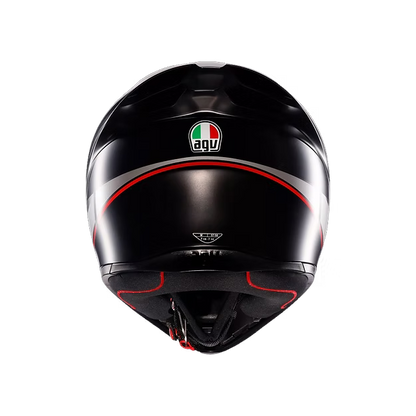 AGV K1 S  LAP MATT BLACK/GREY/RED  DOT(E2206)