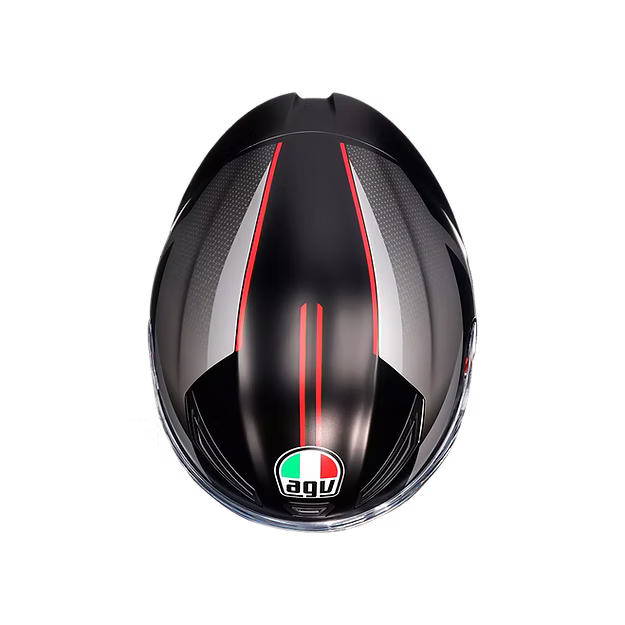 AGV K1 S  LAP MATT BLACK/GREY/RED  DOT(E2206)