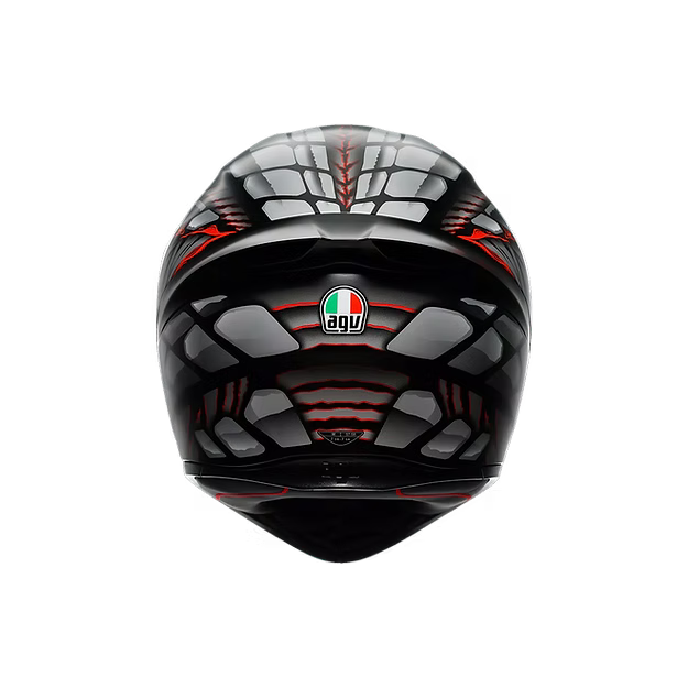 AGV K1 S LYZARD MATT BLACK/GREY/RED DOT(E2206)