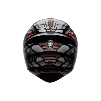 AGV K1 S LYZARD MATT BLACK/GREY/RED DOT(E2206)