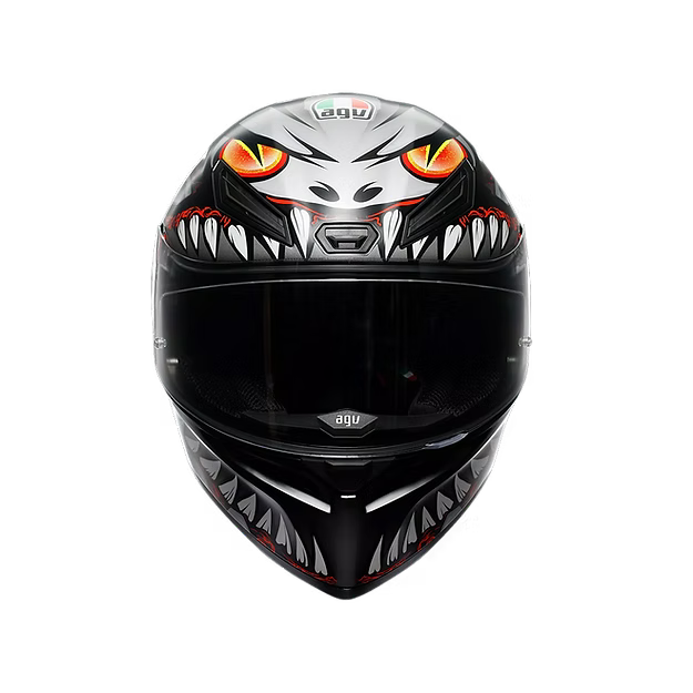 AGV K1 S LYZARD MATT BLACK/GREY/RED DOT(E2206)