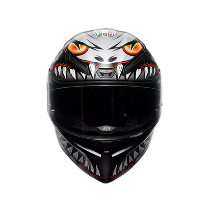 AGV K1 S LYZARD MATT BLACK/GREY/RED DOT(E2206)
