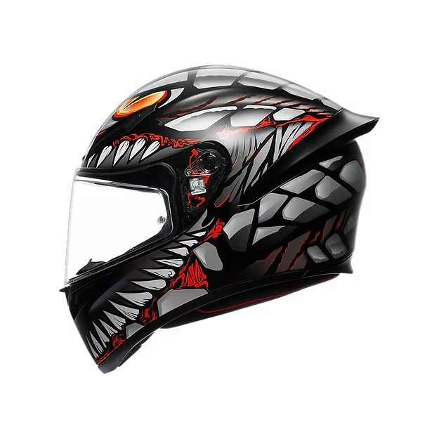 AGV K1 S LYZARD MATT BLACK/GREY/RED DOT(E2206)