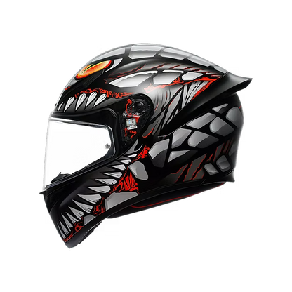 AGV K1 S LYZARD MATT BLACK/GREY/RED DOT(E2206)