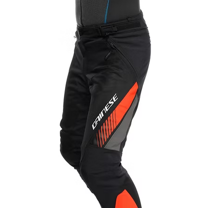 DAINESE DRAKE 2 AIR ABSOLUTESHELL PANTS BLACK RED FLUO