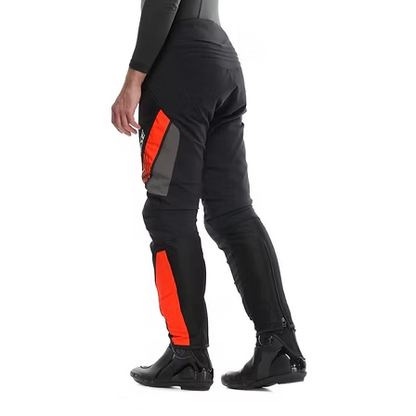 DAINESE DRAKE 2 AIR ABSOLUTESHELL PANTS BLACK RED FLUO