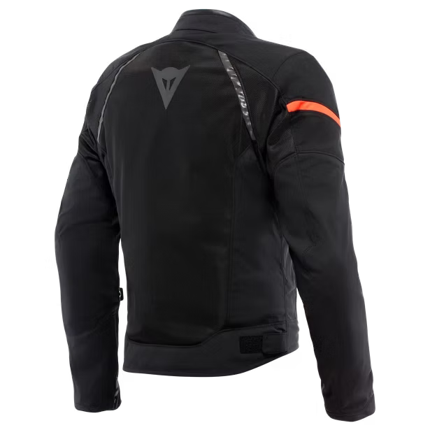 DAINESE AIR FRAME 3 TEX JACKET BLACK/BLACK/RED-FLUO