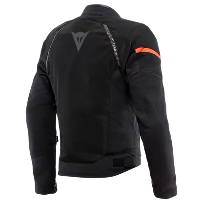 DAINESE AIR FRAME 3 TEX JACKET BLACK/BLACK/RED-FLUO