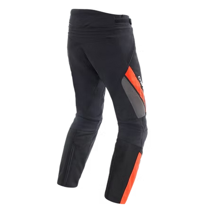 DAINESE DRAKE 2 AIR ABSOLUTESHELL PANTS BLACK RED FLUO