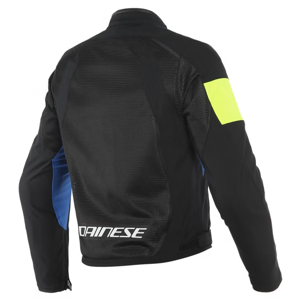 DAINESE VR46 GRID AIR TEX JACKET BLACK/PRINCESS-BLUE/FLUO-YELLOW