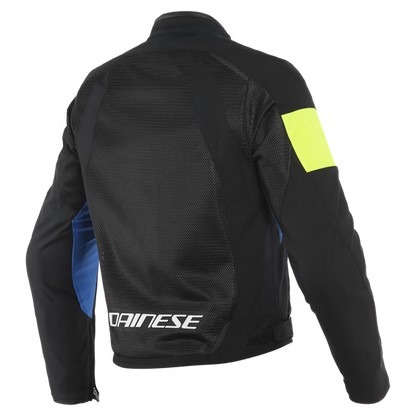 DAINESE VR46 GRID AIR TEX JACKET BLACK/PRINCESS-BLUE/FLUO-YELLOW