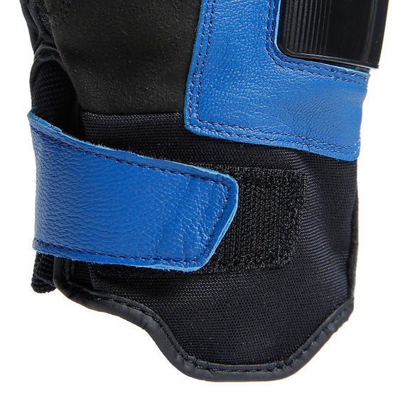 DAINESE CARBON 4 SHORT LEATHER GLOVES - RACING-BLUE / BLACK / FLUO-YELLOW