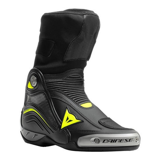 DAINESE AXIAL D1 BOOTS BLACK/YELLOW-FLUO
