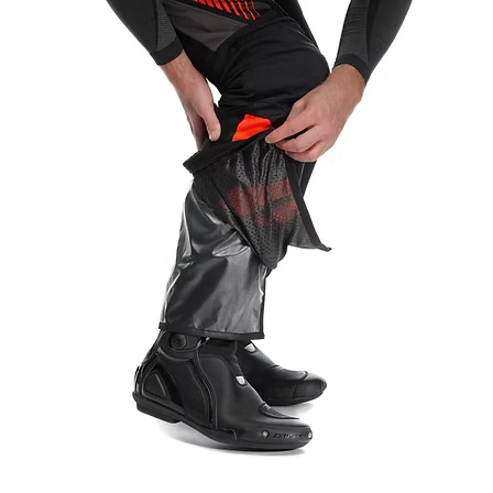 DAINESE DRAKE 2 AIR ABSOLUTESHELL PANTS BLACK RED FLUO