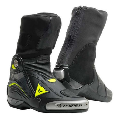DAINESE AXIAL D1 BOOTS BLACK/YELLOW-FLUO