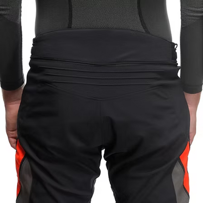 DAINESE DRAKE 2 AIR ABSOLUTESHELL PANTS BLACK RED FLUO