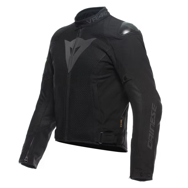 DAINESE VR46 WETLAP AIR D-DRY JACKET BLACK FLUO-YELLOW