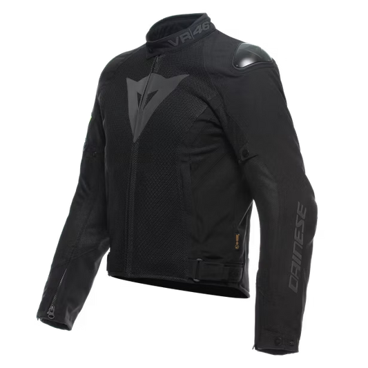 DAINESE VR46 WETLAP AIR D-DRY JACKET BLACK FLUO-YELLOW