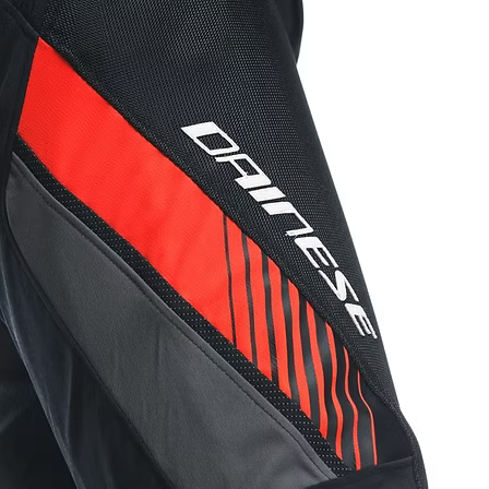 DAINESE DRAKE 2 AIR ABSOLUTESHELL PANTS BLACK RED FLUO