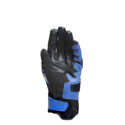 DAINESE CARBON 4 SHORT LEATHER GLOVES - RACING-BLUE / BLACK / FLUO-YELLOW