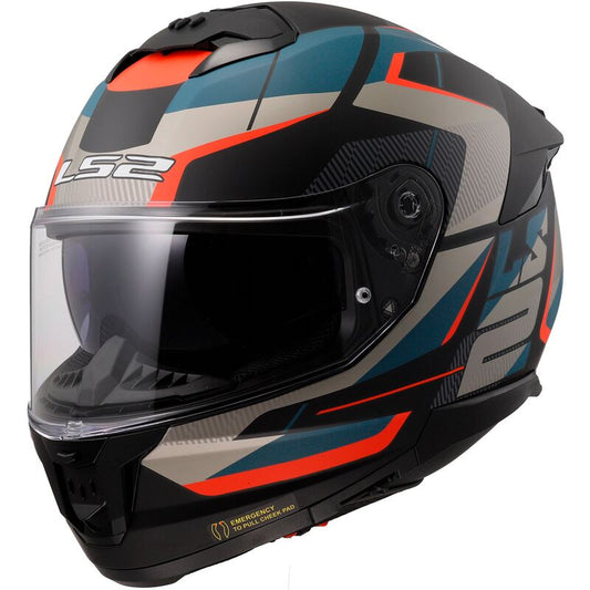 LS2 FF320 STREAM II ROAD MATT BLACK BLUE