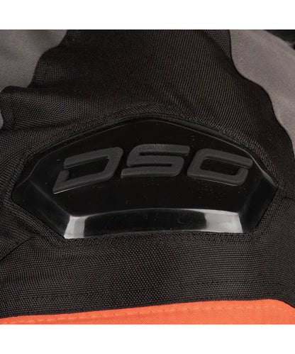 DSG APEX V2 RIDING JACKET BLACK GREY RACING RED