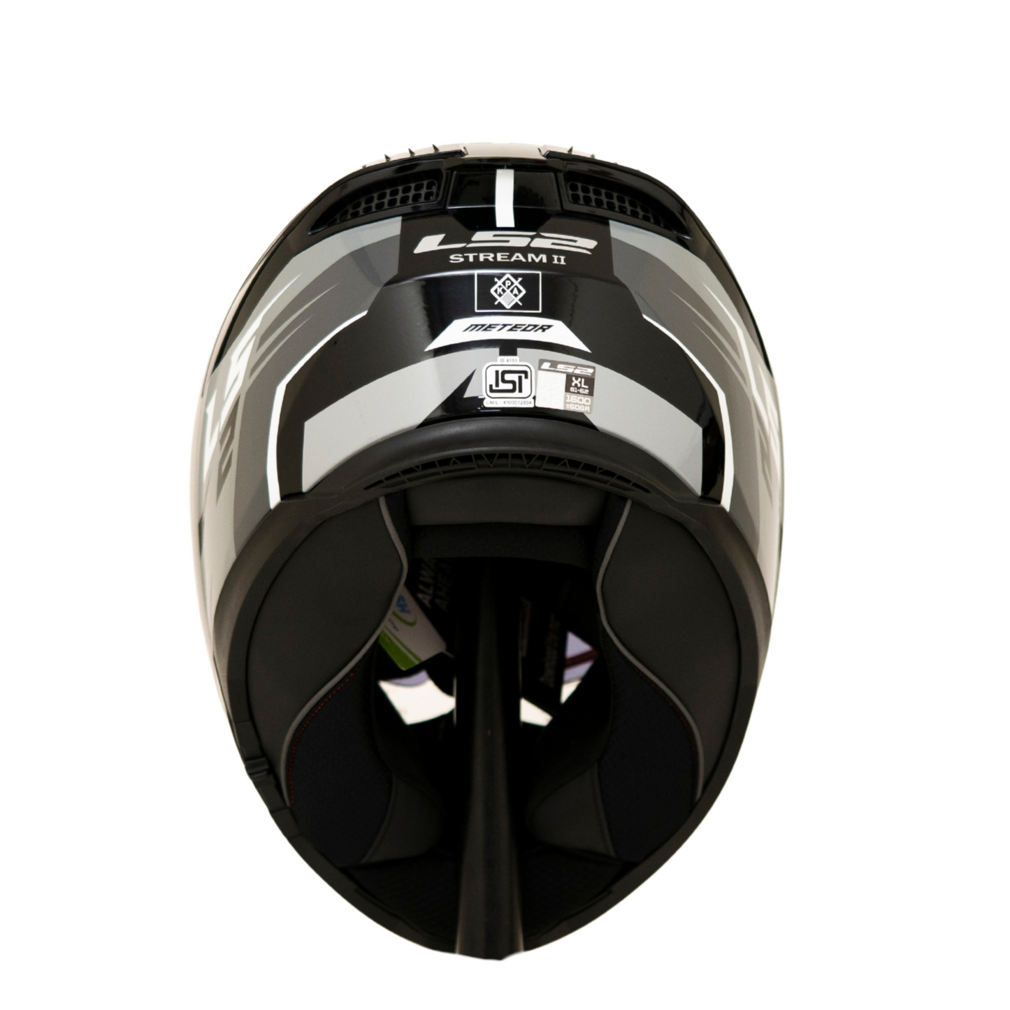 LS2 FF320 STREAM II METEOR BLACK GREY