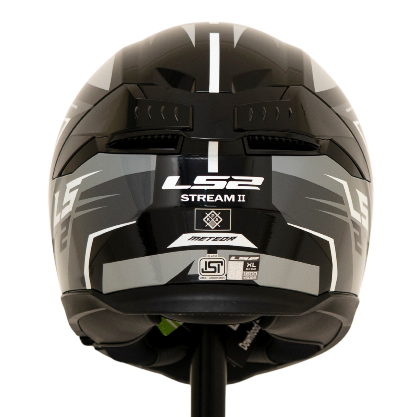 LS2 FF320 STREAM II METEOR BLACK GREY